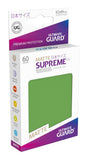 Ultimate Guard - SUPREME UX MATTE JAPANESE SIZE 60er Sleeves Green