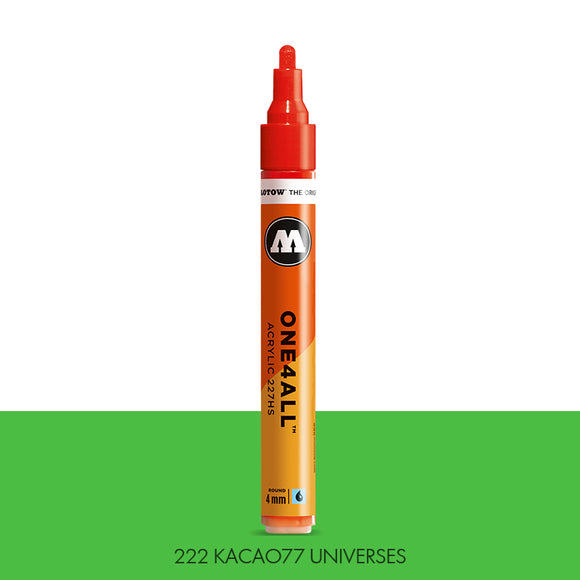 222 KACAO77 UNIVERSES GREEN Marker Molotow 227HS - 4mm