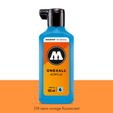 218 NEON ORANGE FLUO Refill 180ml One4All Molotow