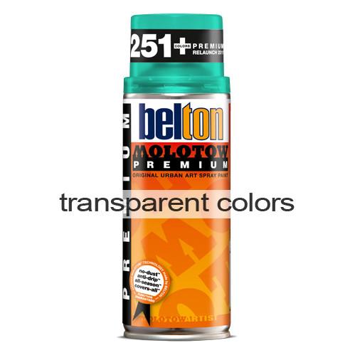 Sprays Transparent Premium Belton Molotow 400ml