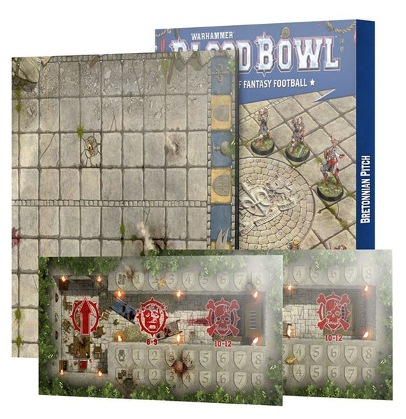 Blood Bowl - Bretonnian Team Pitch & Dugouts