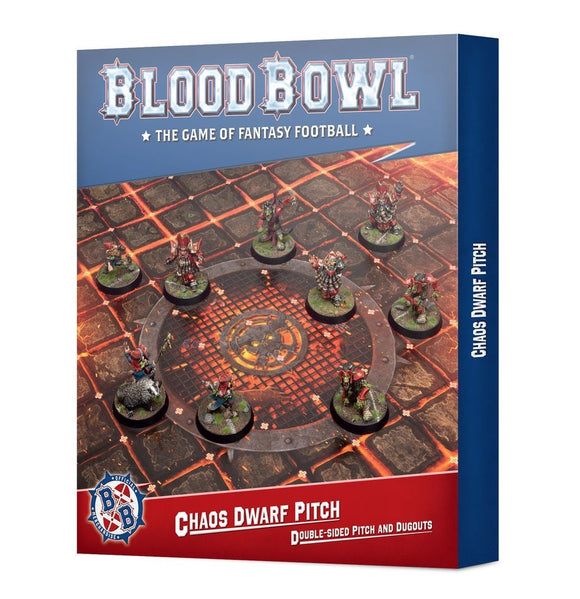 Blood Bowl - Chaos Dwarf Team Pitch & Dugouts