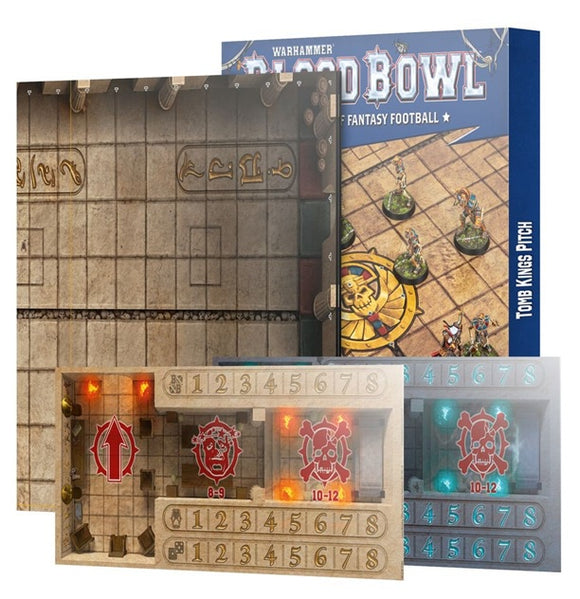 Blood Bowl - Tomb Kings Team Pitch & Dugouts