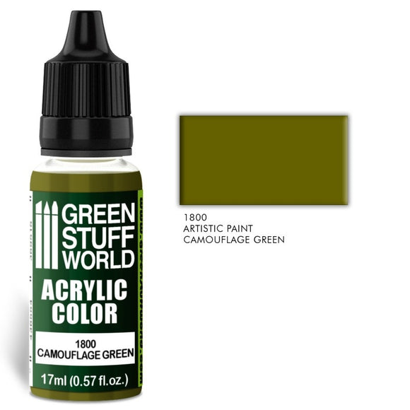 Peinture acrylique Camouflage Green 17ml