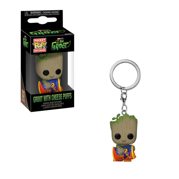 I am Groot - Groot in with Cheese Puffs POP! Keychains
