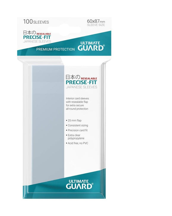 Ultimate Guard - PRECISE-FIT Resealable Japanese Size 100er