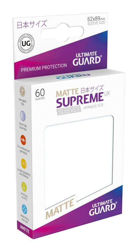 Ultimate Guard - SUPREME UX MATTE JAPANESE SIZE 60er Sleeves Frosted