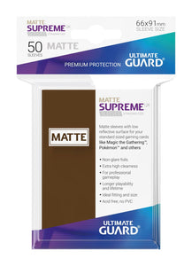 Ultimate Guard - SUPREME UX MATTE 50er Standard Sleeves Brown