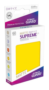 Ultimate Guard - SUPREME UX MATTE JAPANESE SIZE 60er Sleeves Yellow