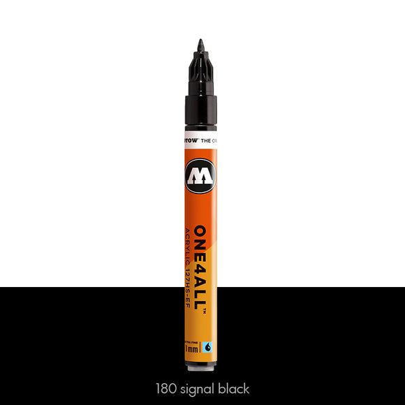 180 SIGNAL BLACK Marker Molotow 127HS-EF - 1mm