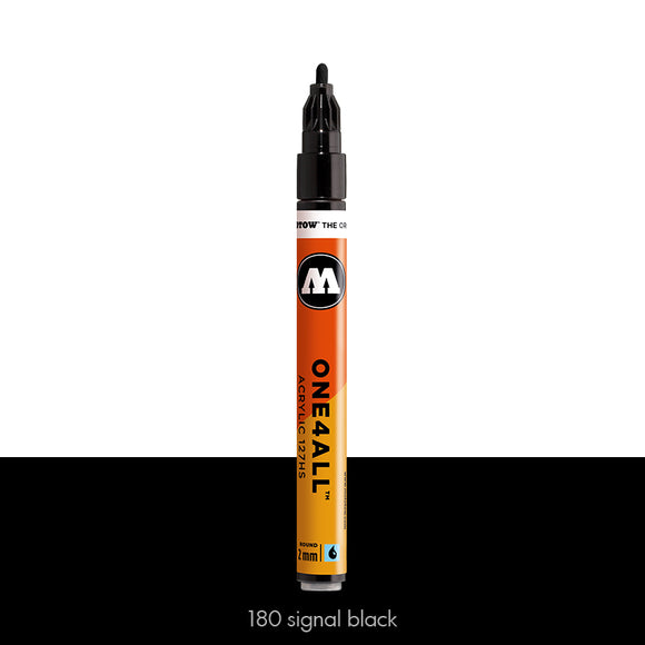 180 SIGNAL BLACK Marker Molotow 127HS - 2mm