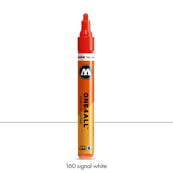 160 SIGNAL WHITE Marker Molotow 227HS - 4mm