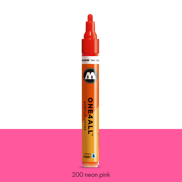 200 NEON PINK Marker Molotow 227HS - 4mm