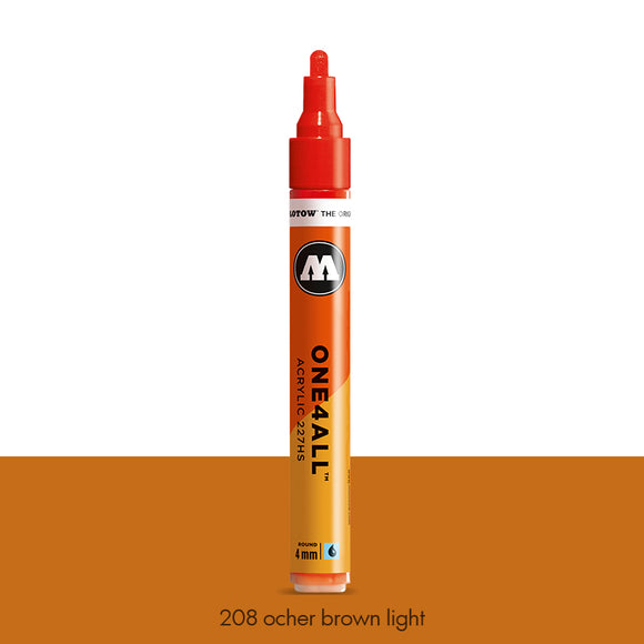 208 OCHER BROWN LIGHT Marker Molotow 227HS - 4mm