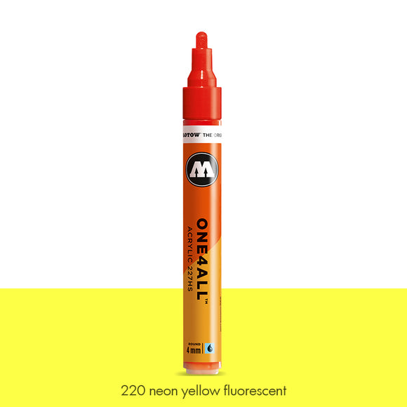 220 NEON YELLOW FLUO Marker Molotow 227HS - 4mm