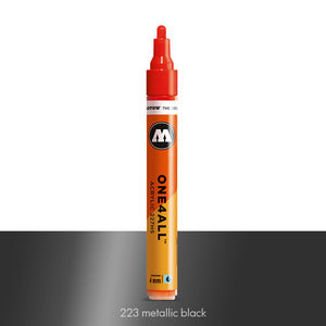 223 METALLIC BLACK Marker Molotow 227HS - 4mm