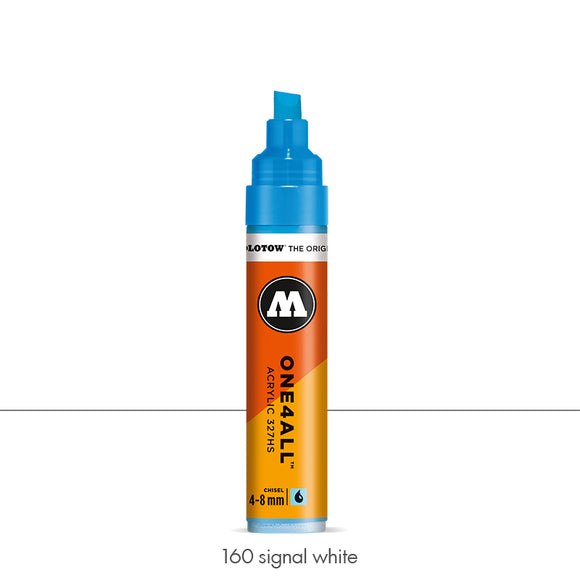 160 SIGNAL WHITE Marker Molotow 327HS - 4-8mm