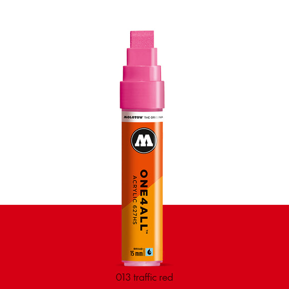 013 TRAFFIC RED Marker Molotow 627HS - 15mm