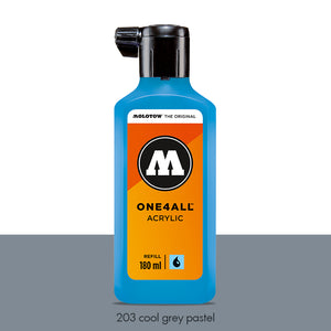 203 COOL GREY PASTEL Refill 180ml One4All Molotow