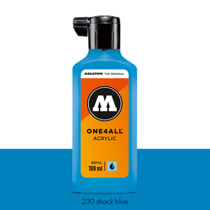 230 SHOCK BLUE Refill 180ml One4All Molotow