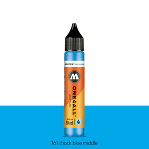 161 SHOCK BLUE MIDDLE Refill 30ml One4All Molotow