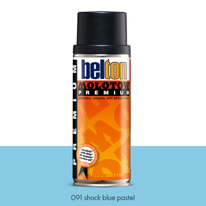 091 Shock Blue Pastel - Belton Molotow Premium - 400ml