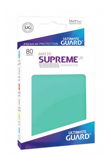 Ultimate Guard - SUPREME UX MATTE 80er Standard Sleeves - Turquoise